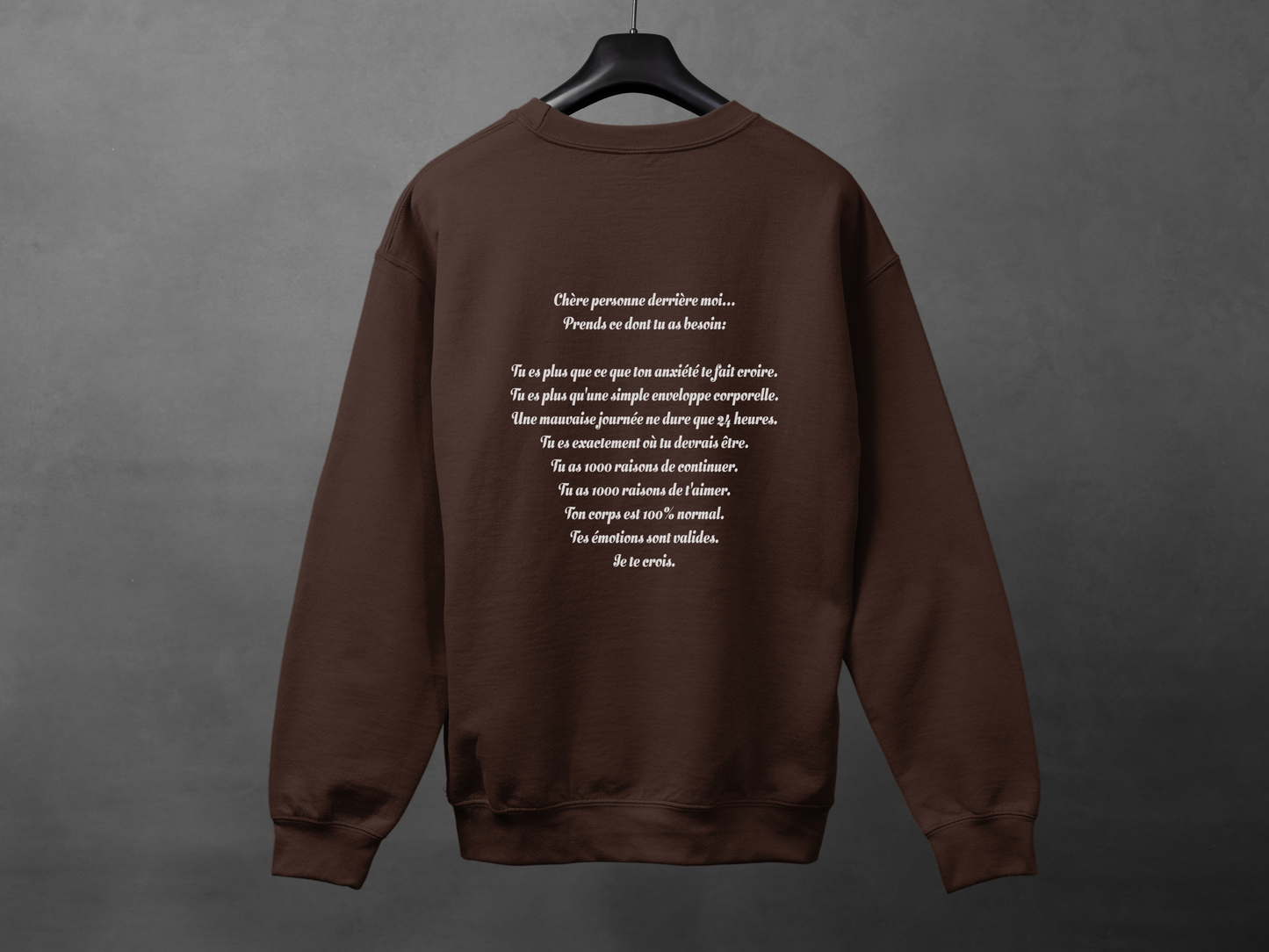 Crewneck unisexe «Be kind»