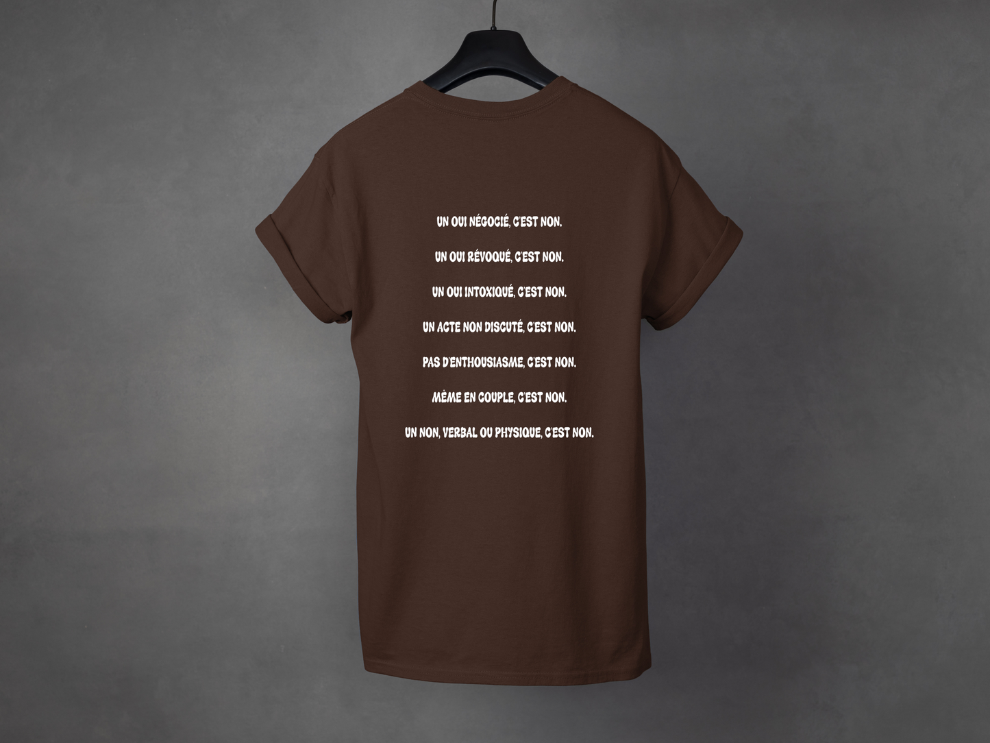T-shirt unisexe «Non, c'est non»