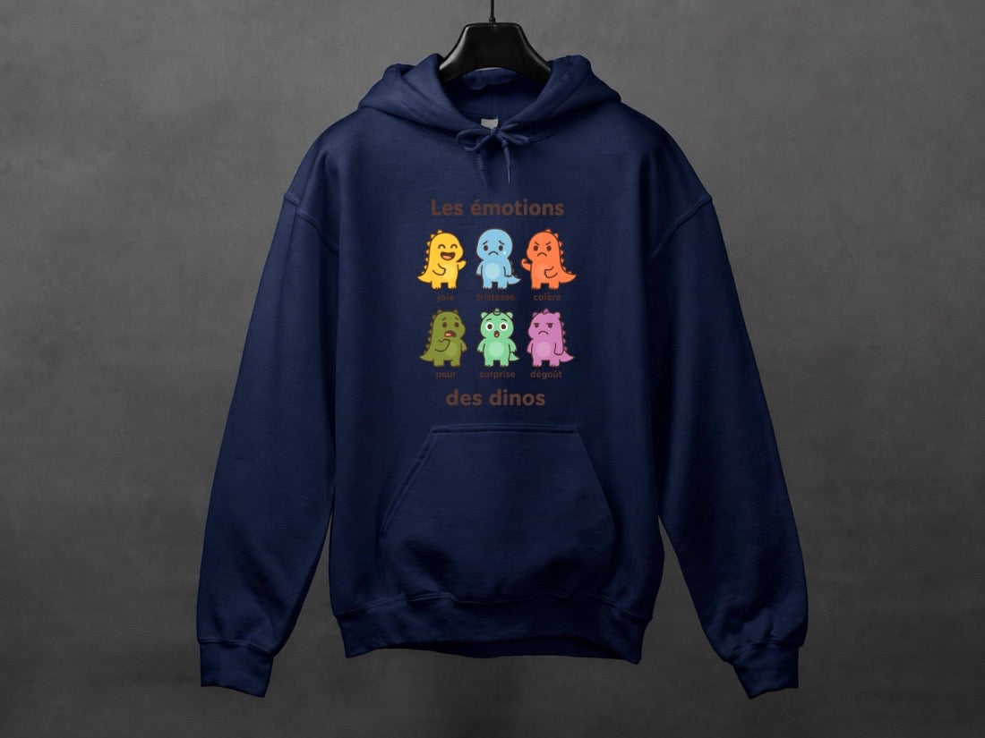 Hoodie unisexe «Émotions dinos»