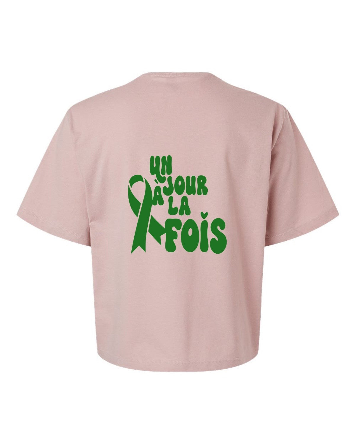 T-shirt court « Un jour à la fois »