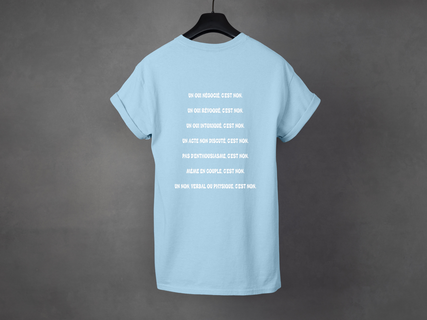 T-shirt unisexe «Non, c'est non»