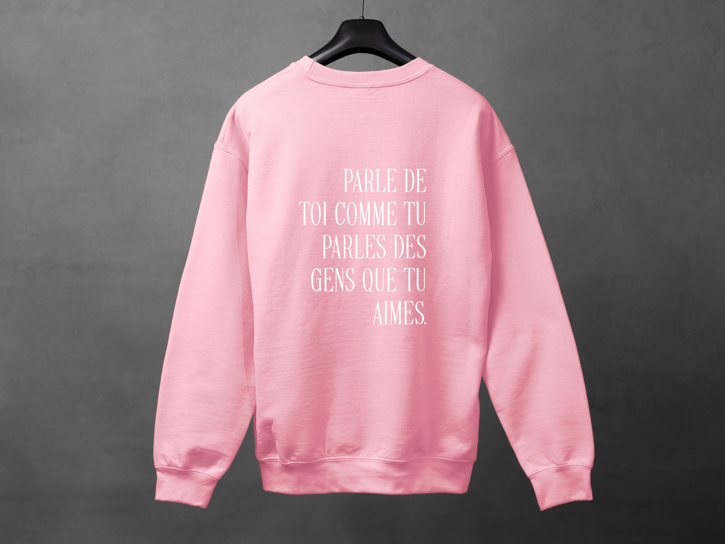 Crewneck unisexe «Parle de toi avec amour»