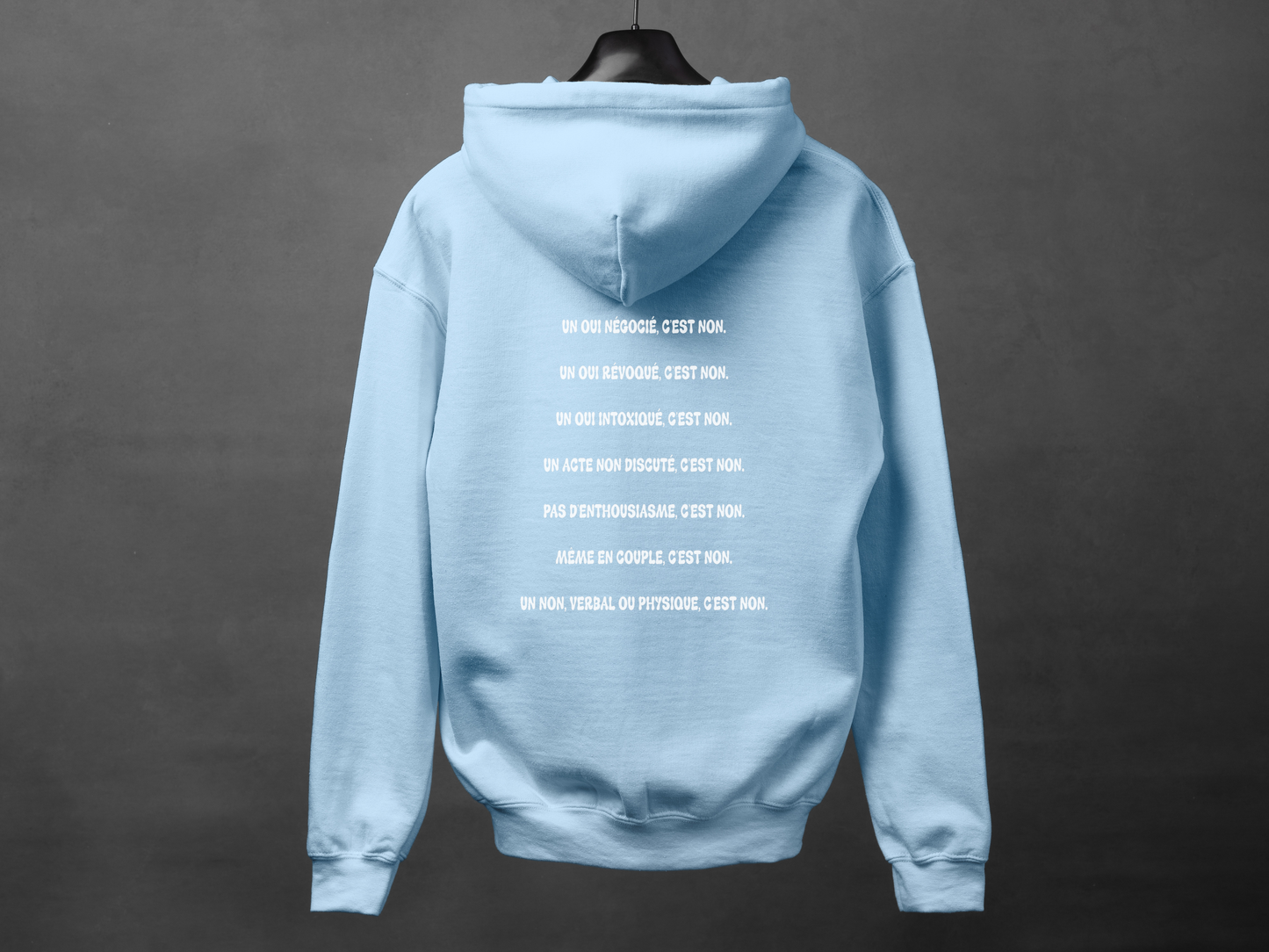 Hoodie unisexe «Non, c'est non»
