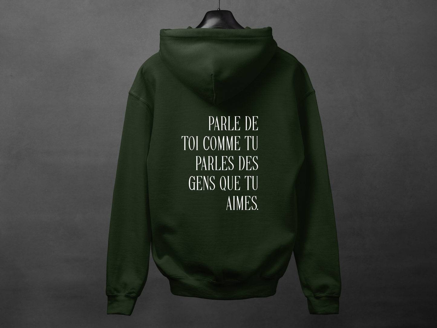Hoodie unisexe «Parle de toi avec amour»