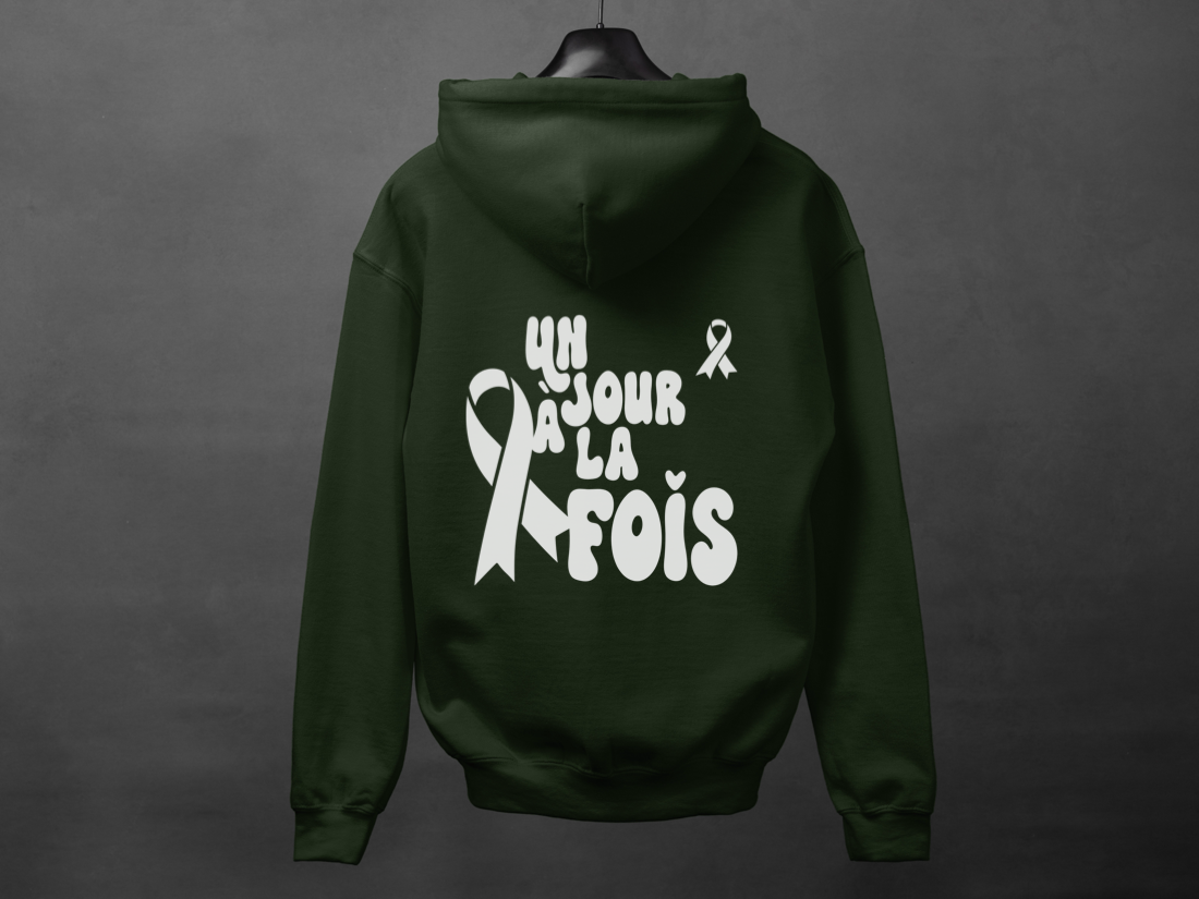 Hoodie unisexe «Un jour à la fois»