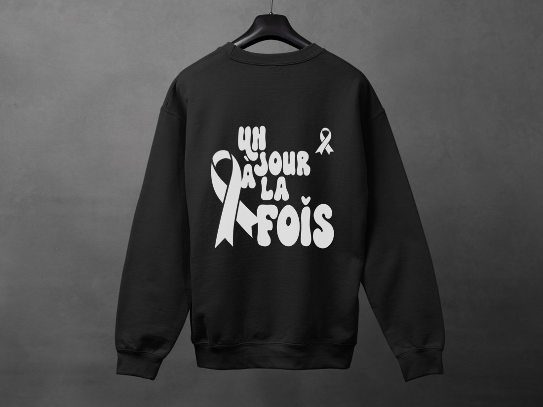 Crewneck unisexe «Un jour à la fois»