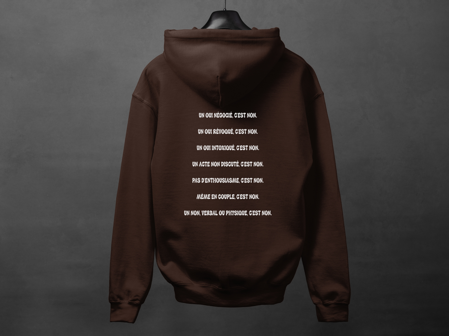 Hoodie unisexe «Non, c'est non»
