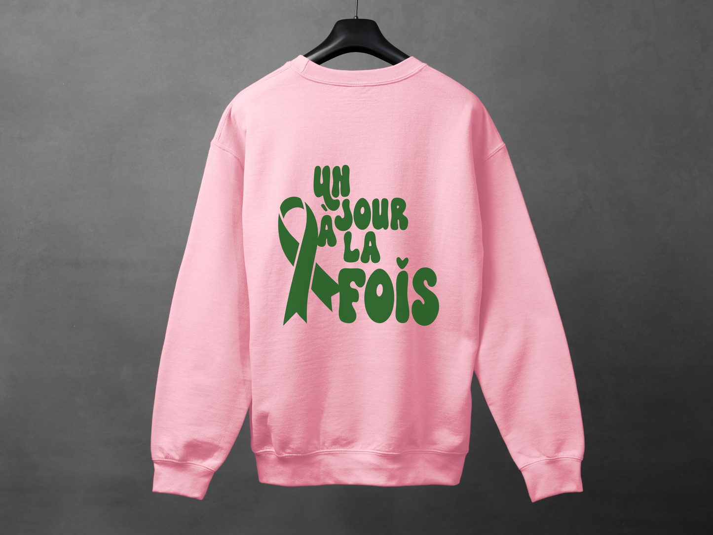 Crewneck unisexe «Un jour à la fois»