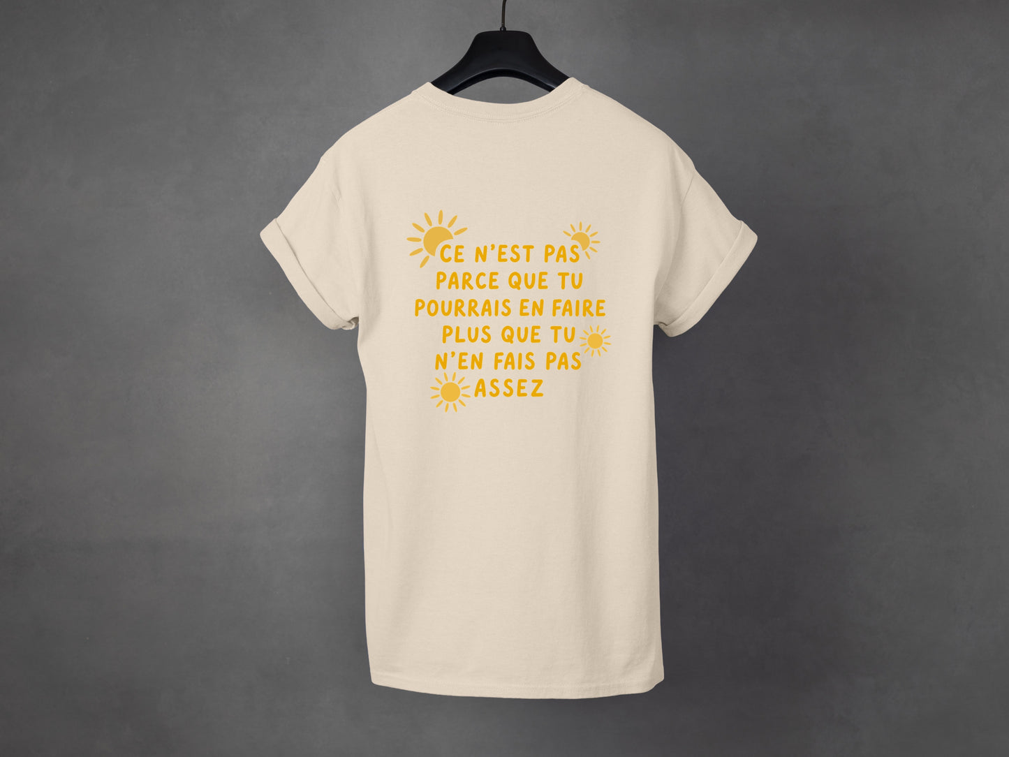 T-shirt unisexe «Suffisant» (MINI TACHE)