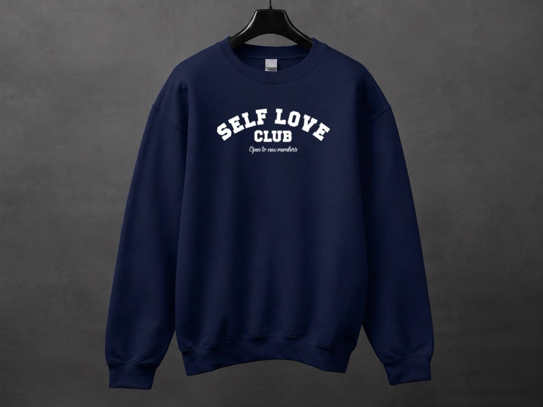 Crewneck unisexe «Self love club»