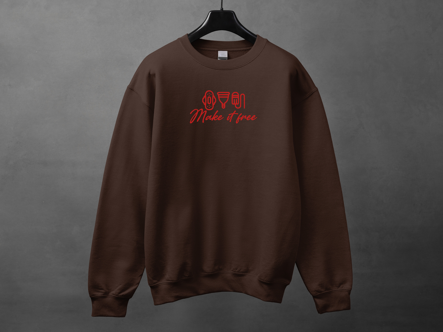 Crewneck unisexe «Make it free»
