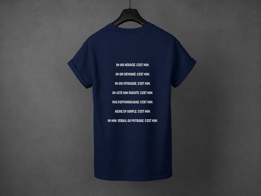 T-shirt unisexe «Non, c'est non»