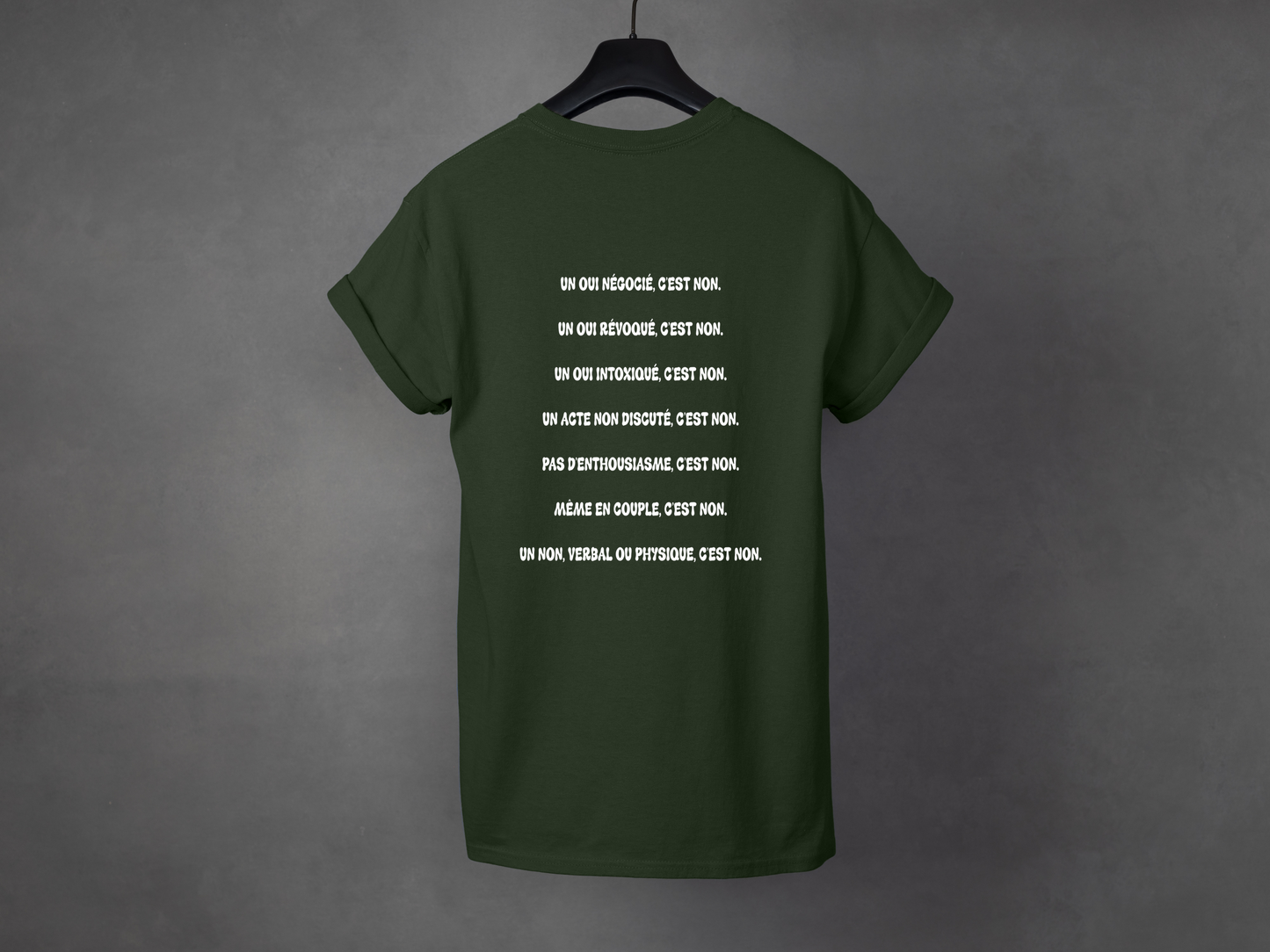 T-shirt unisexe «Non, c'est non»