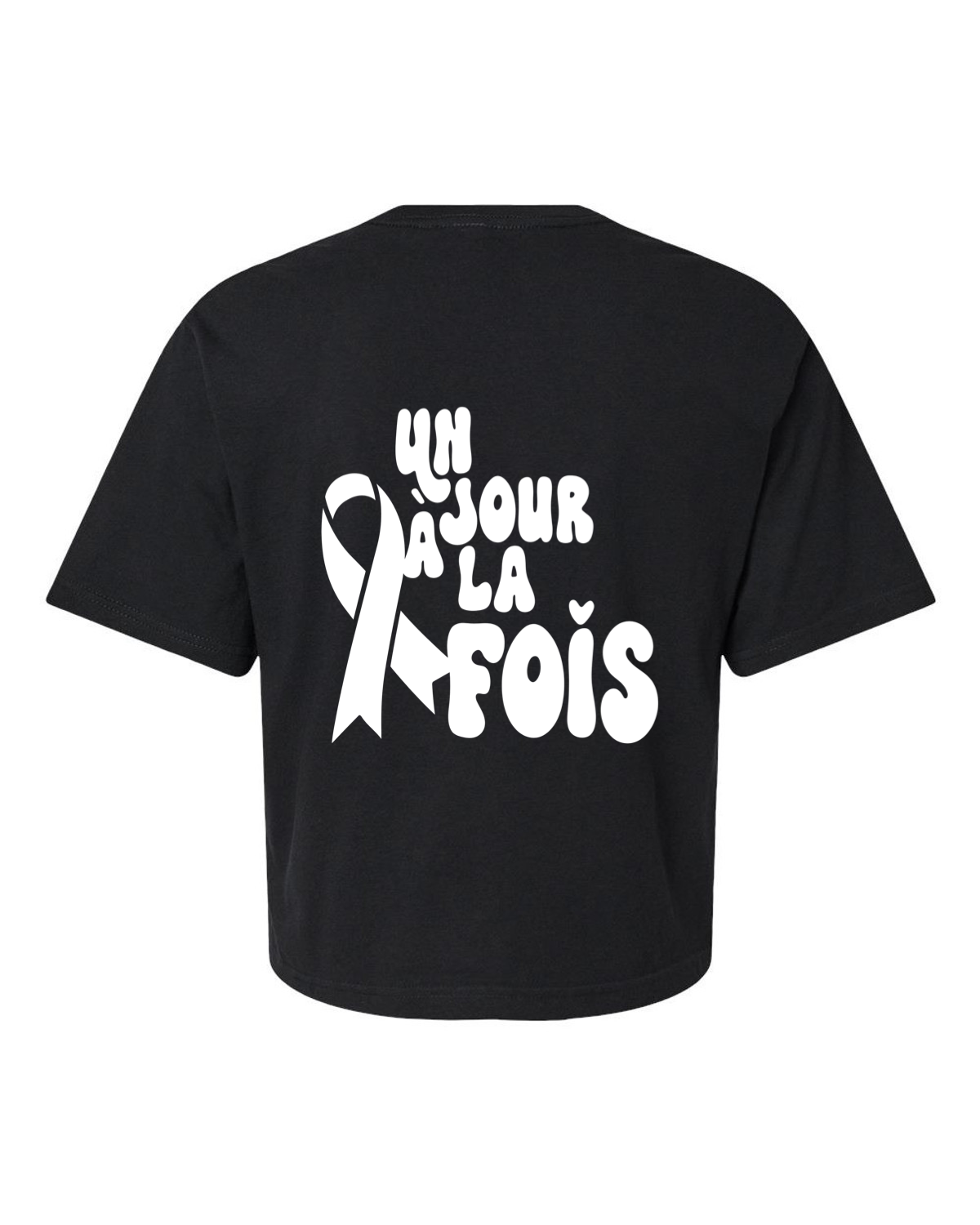 T-shirt court « Un jour à la fois »