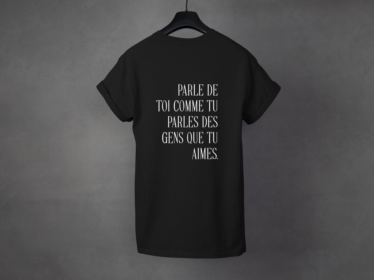 T-shirt unisexe «Parle de toi avec amour»