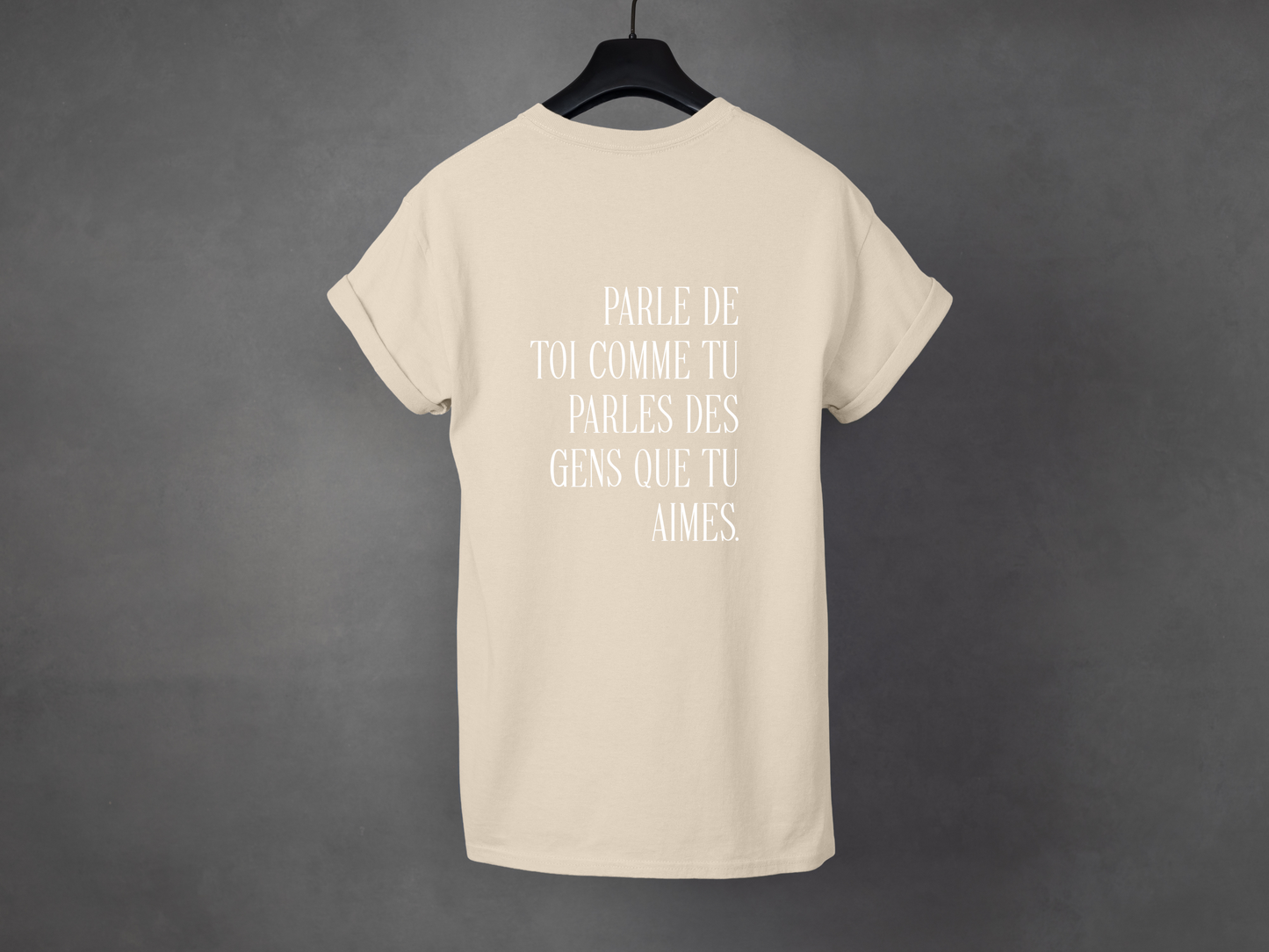 T-shirt unisexe «Parle de toi avec amour»