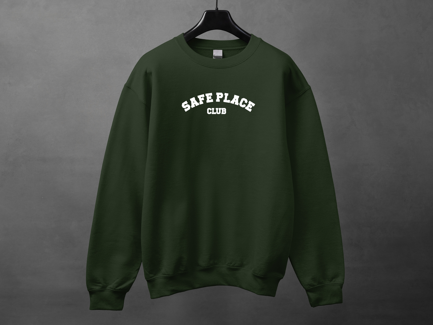 Crewneck unisexe «Safe place club»