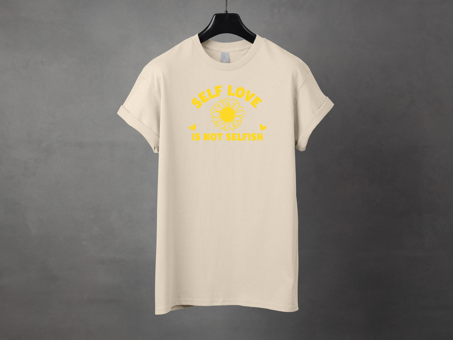 T-shirt unisexe «Self love is not selfish»