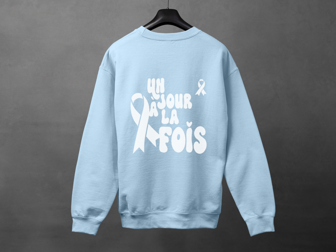 Crewneck unisexe «Un jour à la fois»