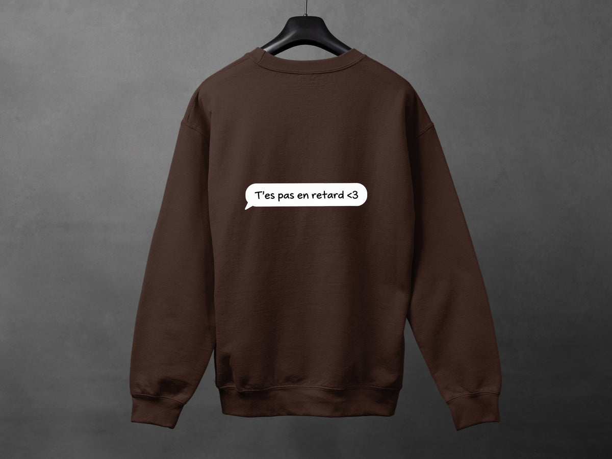 Crewneck unisexe «Texto du coeur»