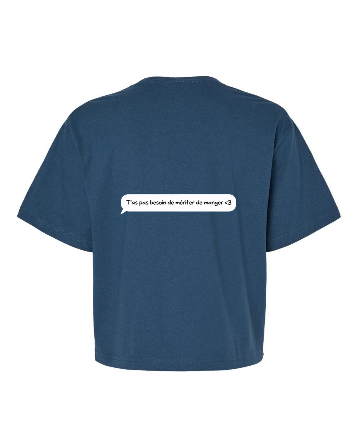 T-shirt court «Texto du cœur»