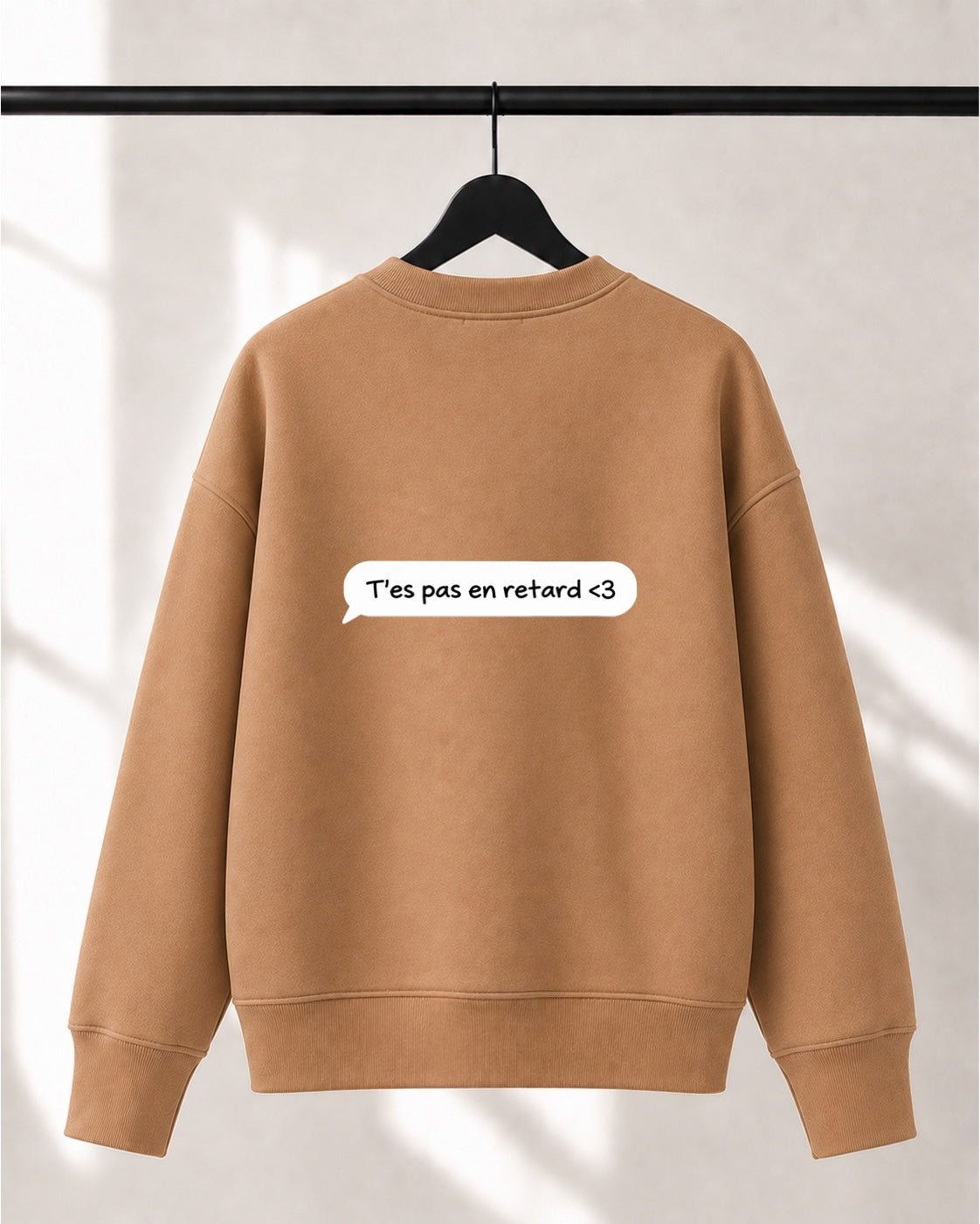 Crewneck Lusso unisexe «Texto du cœur»