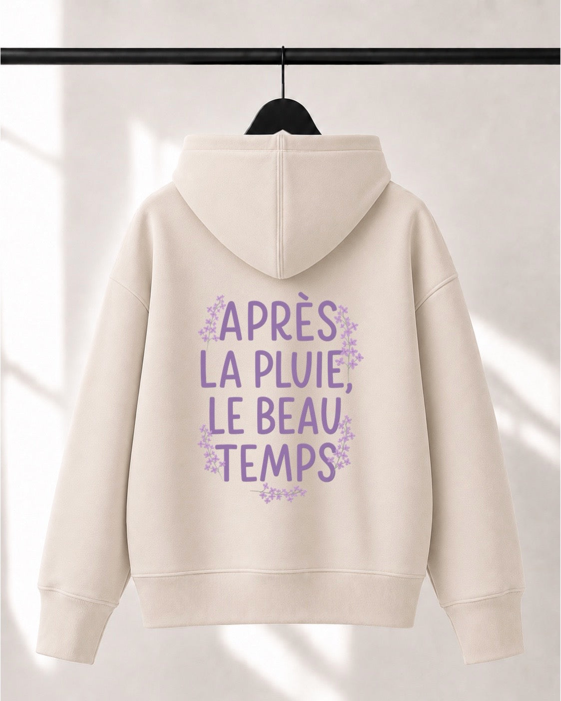 Hoodie Lusso unisexe «Après la pluie, le beau temps»