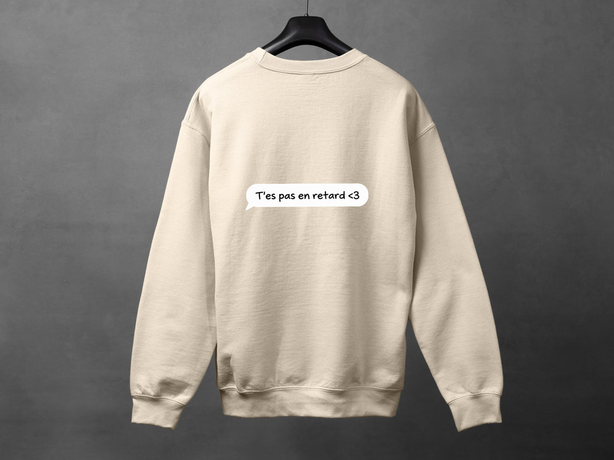 Crewneck unisexe «Texto du coeur»
