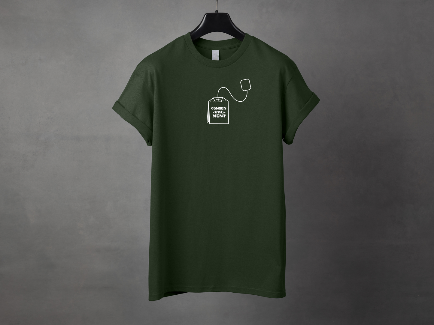 T-shirt unisexe «Consen-thé-ment»