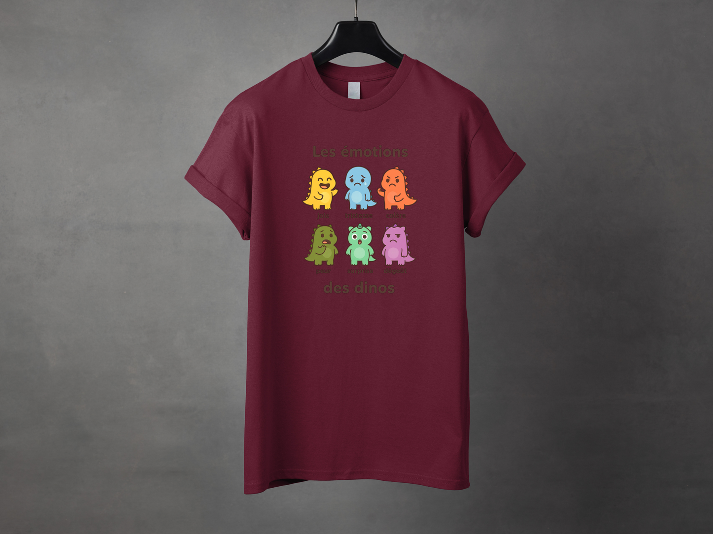 T-shirt unisexe «Émotions dinos»