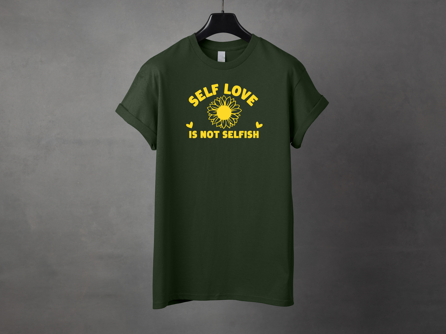 T-shirt unisexe «Self love is not selfish»