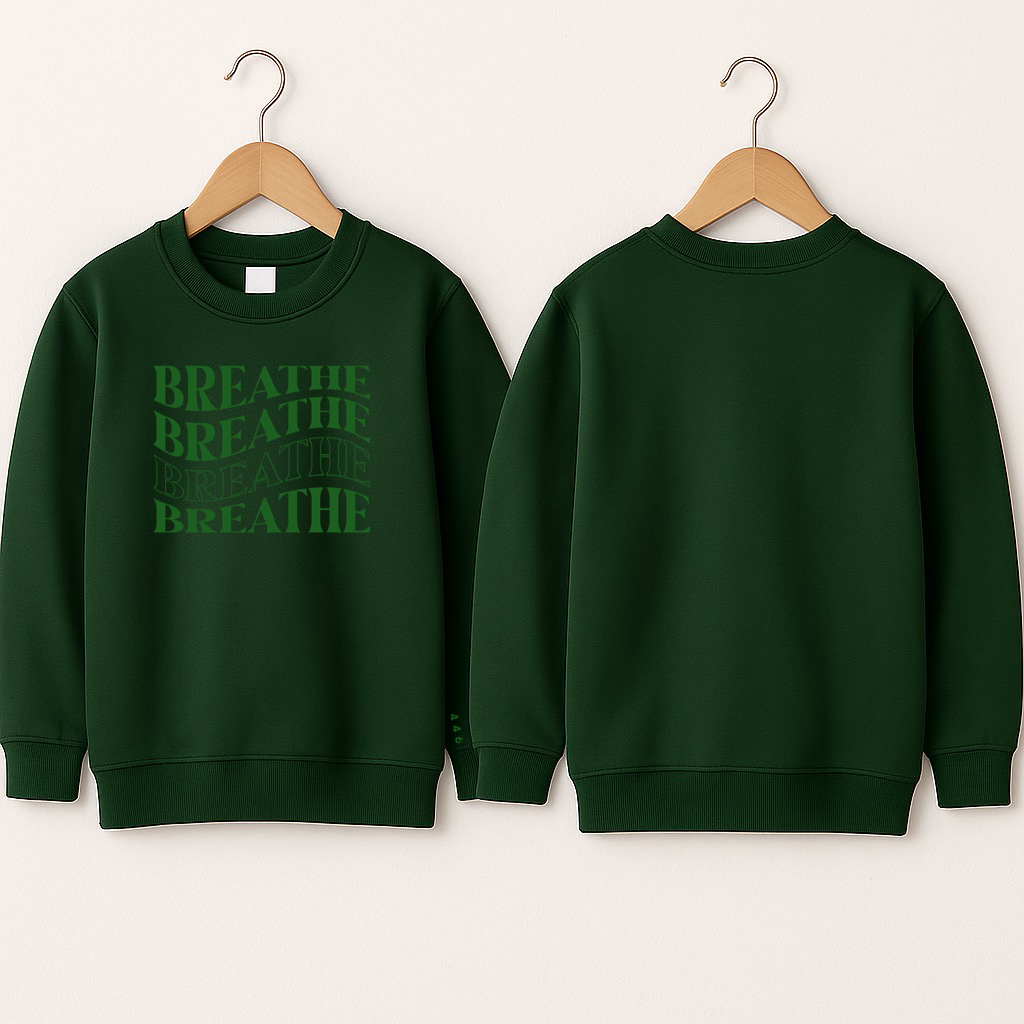 Crewneck enfant «Breathe»