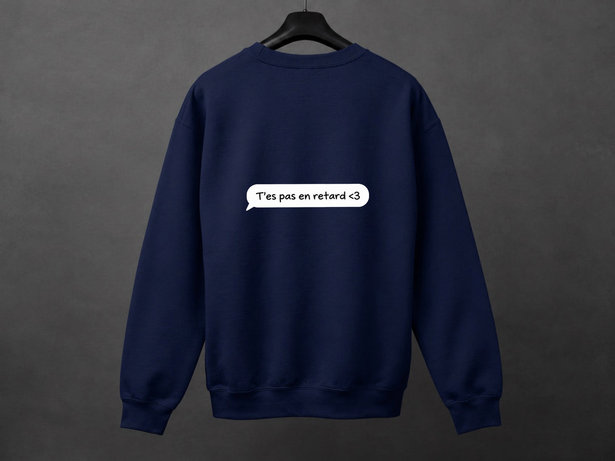 Crewneck unisexe «Texto du coeur»