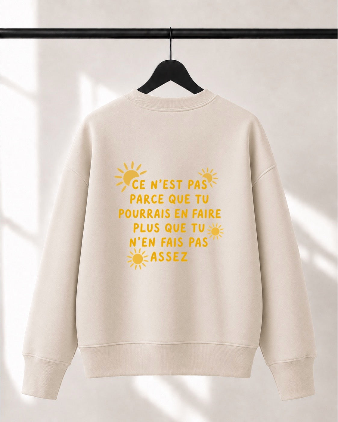Crewneck Lusso unisexe «Suffisant»