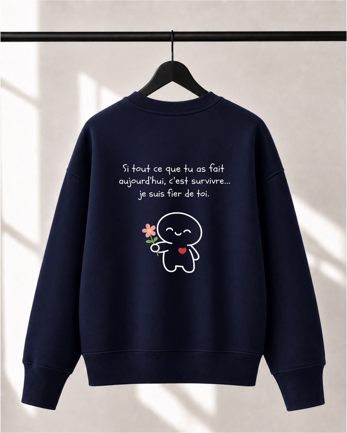 Crewneck Lusso unisexe «Aujourd'hui»
