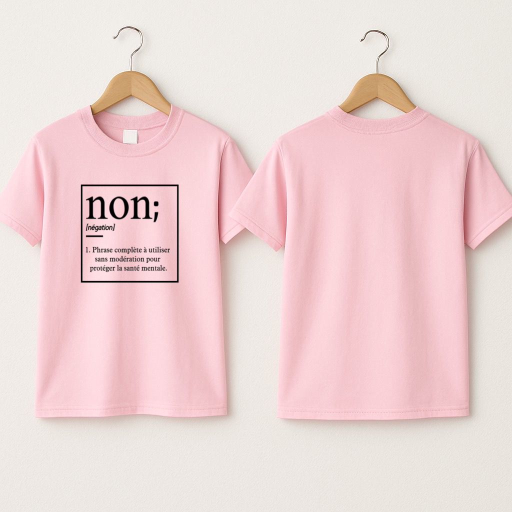 T-shirt bébé « Non est une phrase complète »
