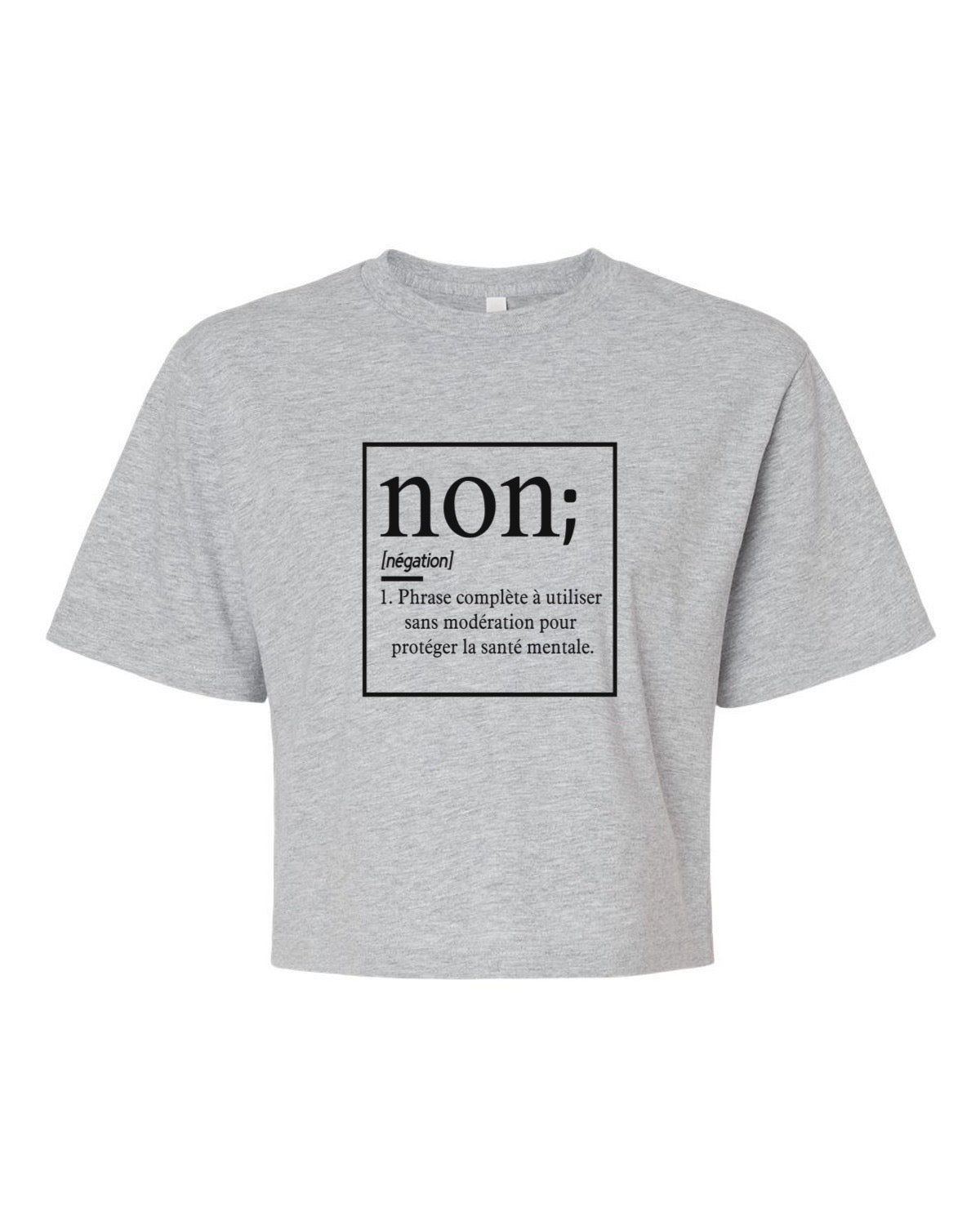T-shirt court « Non est une phrase complète »