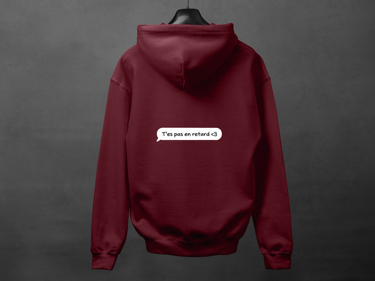 Hoodie unisexe «Texto du coeur»
