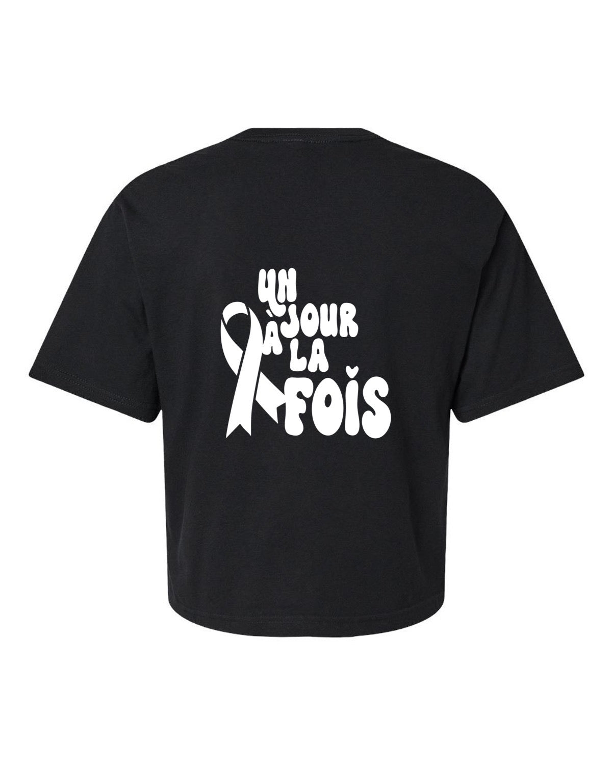 T-shirt court « Un jour à la fois »
