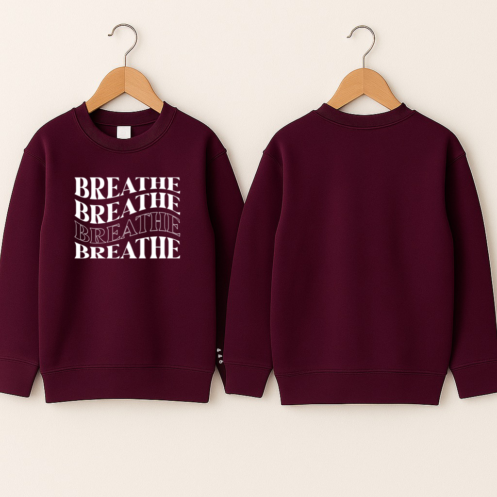 Crewneck enfant «Breathe»