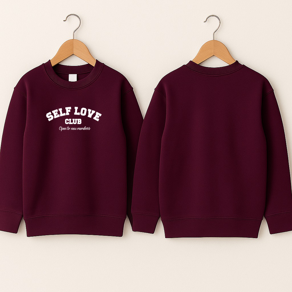 Crewneck enfant «Self love club»