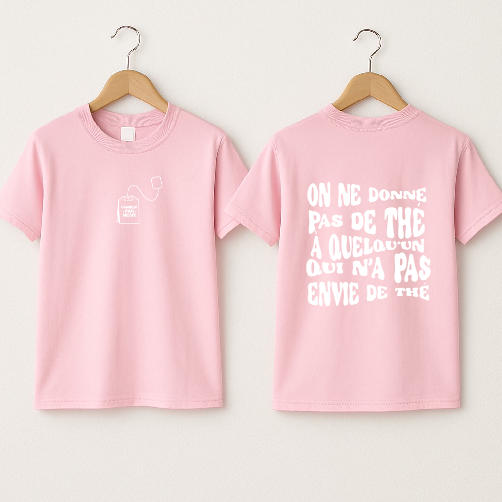 T-shirt bébé « Consen-thé-ment »