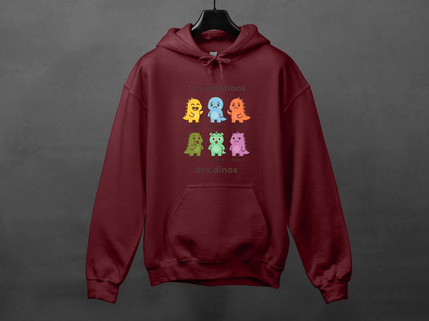 Hoodie unisexe «Émotions dinos»