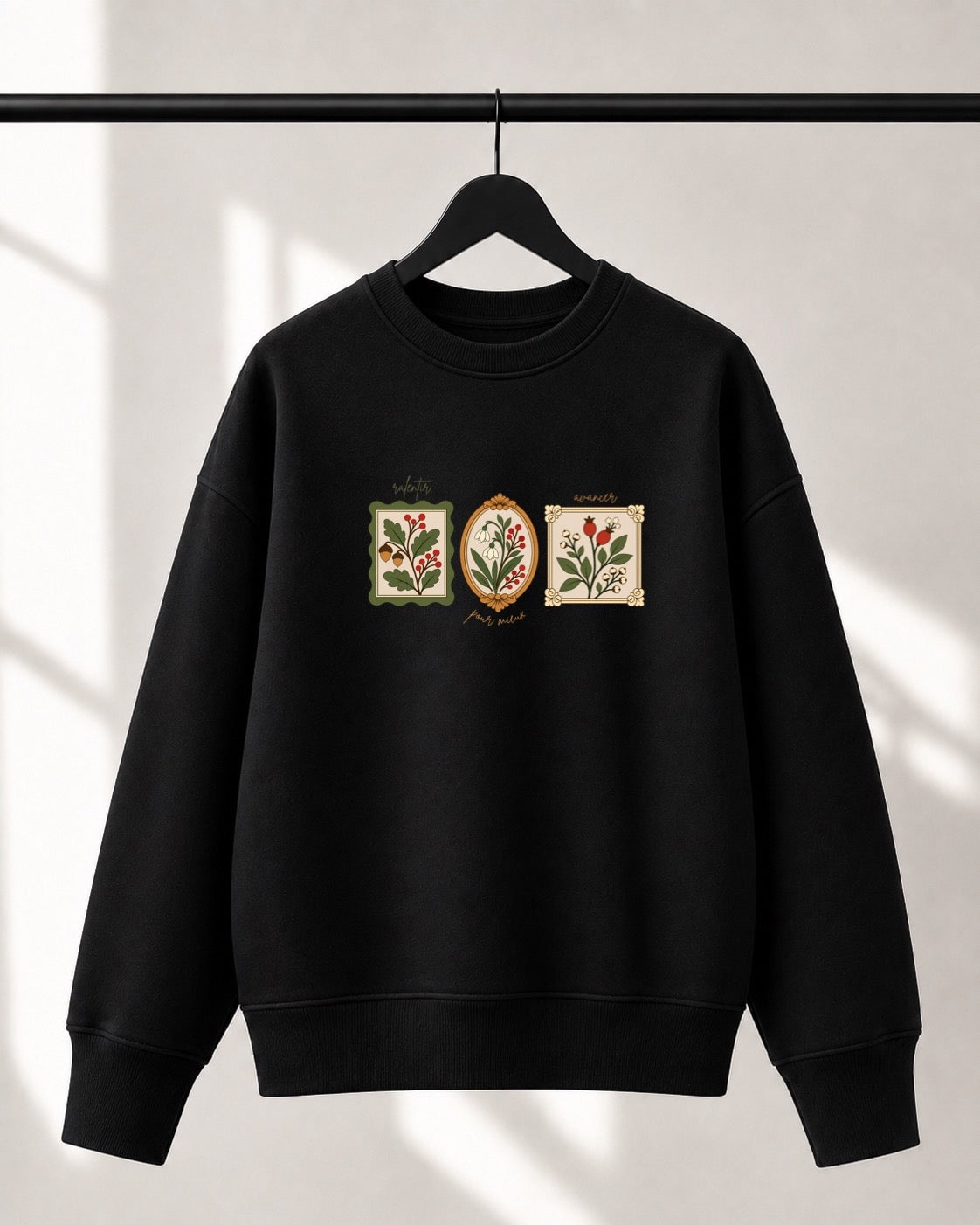 Crewneck Lusso unisexe «Ralentir pour mieux avancer»