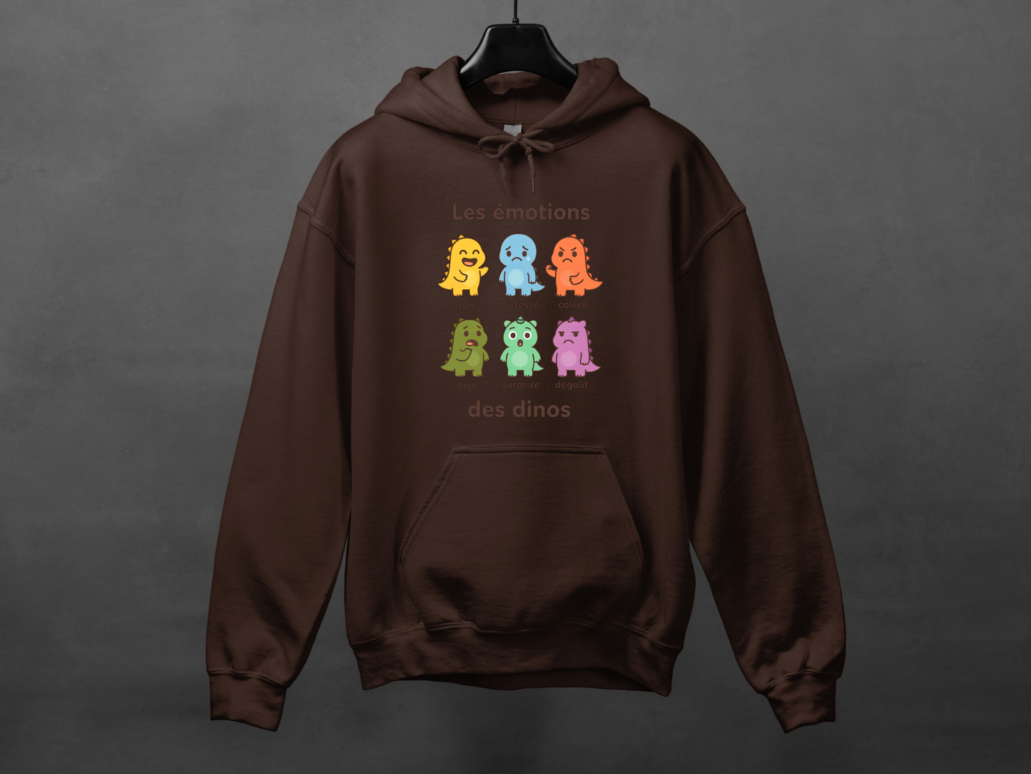 Hoodie unisexe «Émotions dinos»