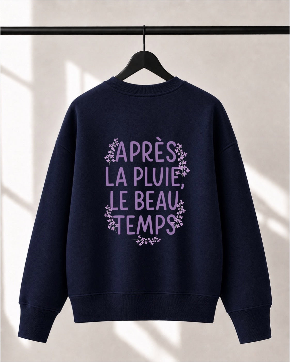 Crewneck Lusso unisexe «Après la pluie, le beau temps»