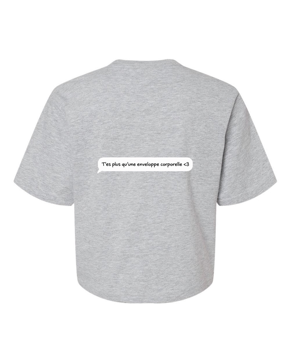 T-shirt court «Texto du cœur»