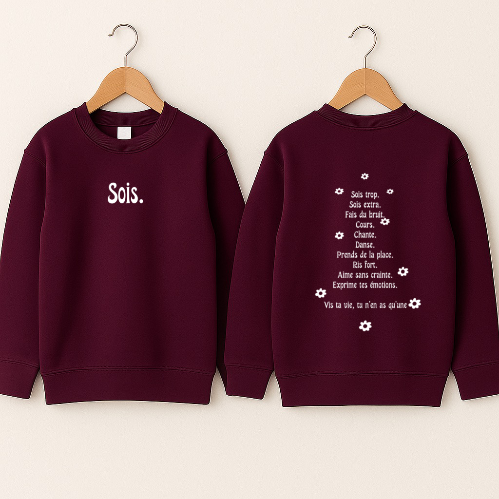 Crewneck enfant «Sois»