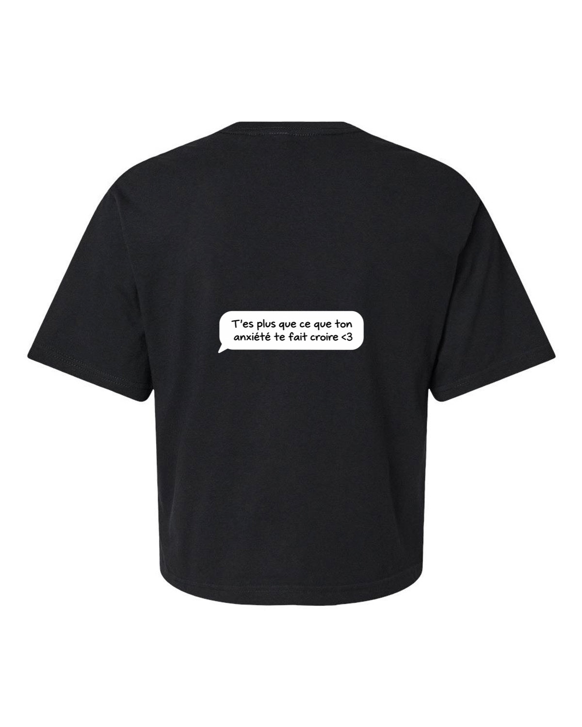 T-shirt court «Texto du cœur»