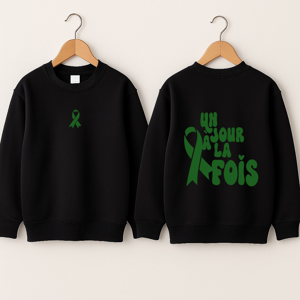 Crewneck enfant «Un jour à la fois»